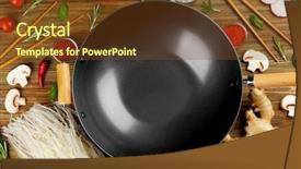  Presentation with natural skin products women - Presentation design with wok with products on wooden background and a tawny brown colored foreground