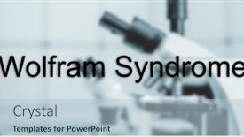  Presentation with medical concept - Slide deck consisting of wolfram-syndrome-wolfram-syndrome-text background and a lemonade colored foreground