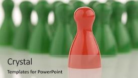  Presentation with red yellow green blue jigsaw - Cool new slide set with wolfteam - red and many green game backdrop and a light gray colored foreground