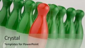  Presentation with dark green and red - Amazing PPT theme having wolfteam - red and many green game backdrop and a  colored foreground