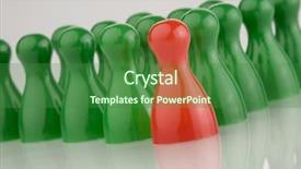  Presentation with red yellow green blue jigsaw - Audience pleasing presentation design consisting of wolfteam - red and many green game backdrop and a  colored foreground