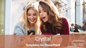  Presentation with cafe - Amazing slides having woman - two excited young girls using backdrop and a coral colored foreground