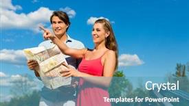  Presentation with hip - Presentation having day trip they obvious background and a teal colored foreground