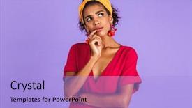  Presentation with band - Slide deck consisting of  background and a  colored foreground