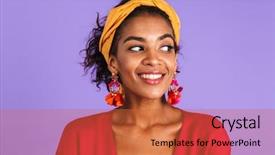  Presentation with real woman hair texture human - Beautiful theme featuring american bands - image of charming woman 20s backdrop and a  colored foreground