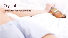  Presentation with addiction - Audience pleasing slides consisting of woman addiction to strong acohol backdrop and a sky blue colored foreground