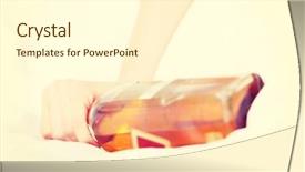  Presentation with addiction - Beautiful slide deck featuring woman addiction to strong acohol backdrop and a cream colored foreground