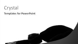  Presentation with woman child - Audience pleasing presentation theme consisting of woman-adho-mukha-virasana-child backdrop and a white colored foreground