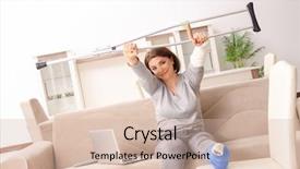  Presentation with car accident - Colorful presentation design enhanced with woman after car accident suffering backdrop and a  colored foreground