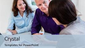  Presentation with retirement planning - Slide deck having woman and man at retirement background and a light blue colored foreground