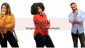  Presentation with cool - Audience pleasing PPT theme consisting of woman and man thinking thoughtful backdrop and a coral colored foreground