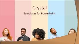  Presentation with heart health - Colorful presentation enhanced with woman and man with hands backdrop and a lemonade colored foreground