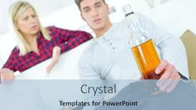  Presentation with anti drunk driving - Slide deck featuring woman-angry-that-her-boyfriend background and a light blue colored foreground