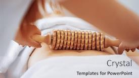  Presentation with massage therapy - PPT layouts enhanced with woman-at-massage-therapy background and a white colored foreground