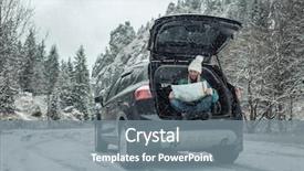  Presentation with elementary school black female career day technology - Audience pleasing PPT layouts consisting of woman at winter time yoyng backdrop and a gray colored foreground