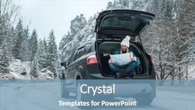  Presentation with elementary school career day and technology and black female - Beautiful PPT theme featuring woman at winter time yoyng backdrop and a teal colored foreground