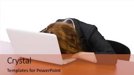  Presentation with concept - Beautiful PPT theme featuring woman businesswoman in business concept backdrop and a red colored foreground