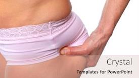  Presentation with weight loss - PPT layouts enhanced with woman butt diet and weight loss concept background and a soft green colored foreground