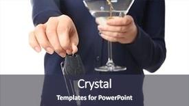  Presentation with alcoholic beverage - Amazing slides having don't drink and drive backdrop and a tawny brown colored foreground