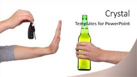  Presentation with drink and driving - Slides featuring don't drink and drive background and a white colored foreground