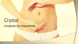  Presentation with caring - Colorful PPT theme enhanced with woman caring about her belly backdrop and a blonde colored foreground