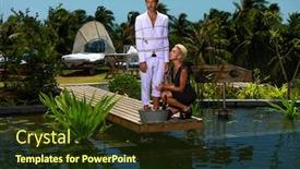  Presentation with cement - Colorful slide set enhanced with woman-cemented-her-boyfriend-s backdrop and a tawny brown colored foreground