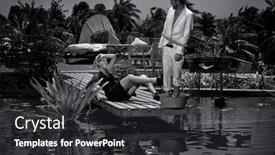  Presentation with cement - PPT layouts featuring woman-cemented-her-boyfriend-s background and a dark gray colored foreground