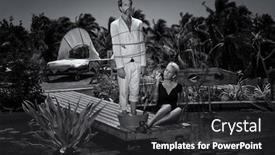  Presentation with cement - Cool new slides with woman-cemented-her-boyfriend-s backdrop and a dark gray colored foreground