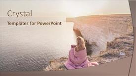  Presentation with relaxing - Amazing slides having woman-covered-in-bed-duvet backdrop and a lemonade colored foreground