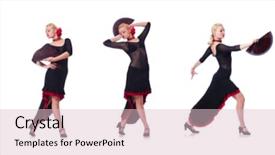  Presentation with spanish - Audience pleasing PPT layouts consisting of woman dancing spanish dance isolated backdrop and a lemonade colored foreground
