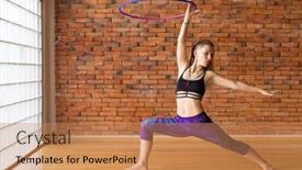  Presentation with hula dancing - Colorful slide deck enhanced with woman-dancing-with-a-hula backdrop and a coral colored foreground