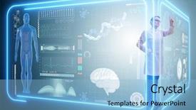  Presentation with mhealth - PPT layouts consisting of woman doctor in telemedicine mhealth background and a  colored foreground