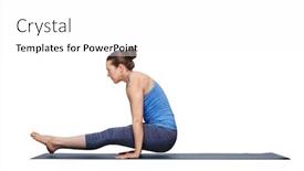  Presentation with life insurance concept white - PPT layouts with woman-doing-hatha-asana-utpluti background and a white colored foreground