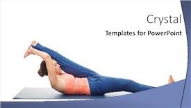  Presentation with yoga - Beautiful slides featuring woman-doing-yoga-asana-supta backdrop and a  colored foreground