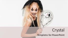  Presentation with black woman - PPT layouts featuring woman dressed in black widow background and a  colored foreground