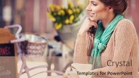  Presentation with paris - Amazing presentation having drinking coffee in a cafe backdrop and a coral colored foreground