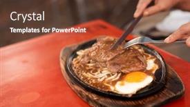  Presentation with eat - Cool new theme with woman-eat-taiwanese-night-market backdrop and a tawny brown colored foreground