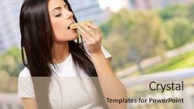  Presentation with cereal - Audience pleasing PPT theme consisting of hand sanding car paint backdrop and a mint green colored foreground