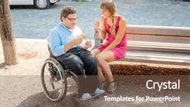  Presentation with summer time - Amazing theme having woman eating nibbles spending time backdrop and a tawny brown colored foreground