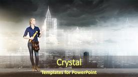  Presentation with woman engineer - Audience pleasing slide deck consisting of dermatology - young caucasian blond model fights backdrop and a cream colored foreground