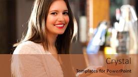  Presentation with cocktail - Presentation design having woman-enjoying-a-cocktail-glass background and a red colored foreground