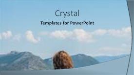  Presentation with relaxation - Amazing slides having woman-enjoying-relaxation-in-pool backdrop and a light blue colored foreground