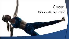  Presentation with fitness - Amazing PPT layouts having woman exercising fitness yoga excercis backdrop and a white colored foreground