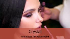  Presentation with eye brows - Audience pleasing PPT layouts consisting of woman eye with beautiful shades backdrop and a red colored foreground