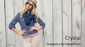  Presentation with wooden - Amazing presentation theme having young male dentist over medical backdrop and a gray colored foreground.