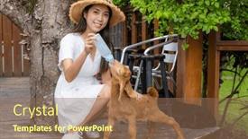  Presentation with baby milk - Slides having woman-feed-milk-with-baby background and a violet colored foreground