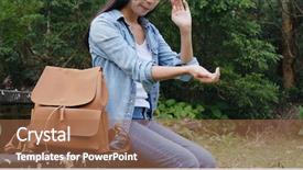  Presentation with mosquito - Beautiful theme featuring woman feeling itchy of mosquito backdrop and a tawny brown colored foreground