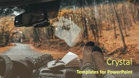  Presentation with socks - Audience pleasing PPT theme consisting of woman-feet-in-warm-socks backdrop and a tawny brown colored foreground