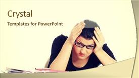  Presentation with tax amnesty - Slide deck featuring woman filling out tax forms background and a cream colored foreground