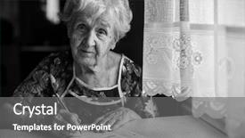  Presentation with utility - Slides having woman fills out utility bill background and a gray colored foreground